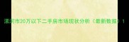 漯河市20万以下二手房市场现状分析最新数据