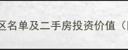 北京最新回迁小区名单及二手房投资价值附房价走势图