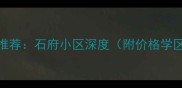 石家庄二手房推荐石府小区深度附价格学区交通全攻略