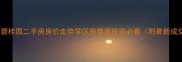 巢湖中庙碧桂园二手房房价走势学区房推荐投资必看附最新成交案例
