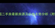 肥东景河花园二手房最新房源及价格走势分析附购房指南