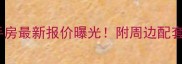 白马湖小区凤凰苑二手房最新报价曝光附周边配套与投资价值深度分析