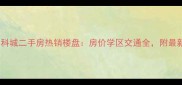 香河五矿万科城二手房热销楼盘房价学区交通全附最新成交数据