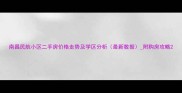 南昌民航小区二手房价格走势及学区分析最新数据附购房攻略