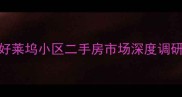 车墩好莱坞小区二手房市场深度调研报告