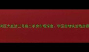 天津海河区大直沽三号路二手房市场深度学区房地铁沿线房源全攻略