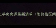 福州台江区二手房房源最新清单附价格区间房龄学区