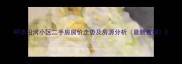 呼市沿河小区二手房房价走势及房源分析最新数据