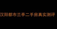 汉阳地铁沿线神盘汉阳都市兰亭二手房真实测评附内部购房攻略