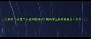 万科长风别墅二手房深度测评精装学区房隐藏彩蛋大公开