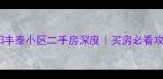 南阳丰泰小区二手房深度买房必看攻略