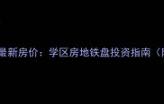杭州小枧思源小区最新房价学区房地铁盘投资指南附购房避坑攻略